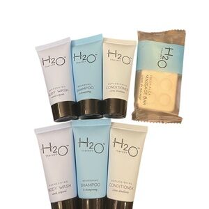 Lot of 7 Travel Size Set H2O THERAPY Organic Aloe Honey‎ Olive Oil PARABEN FREE